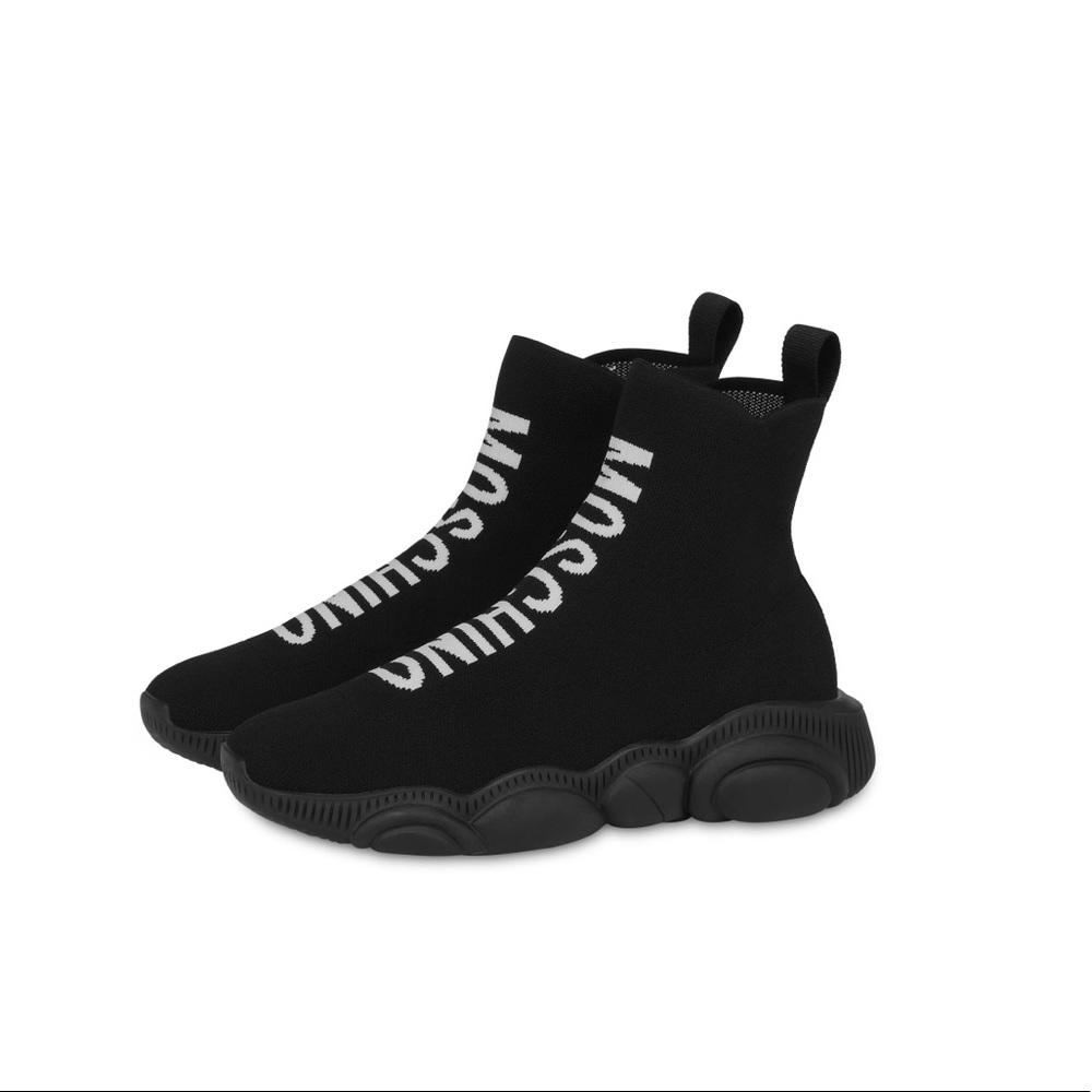 Moschino Teddy Shoes High Socks Sneakers Bear Original